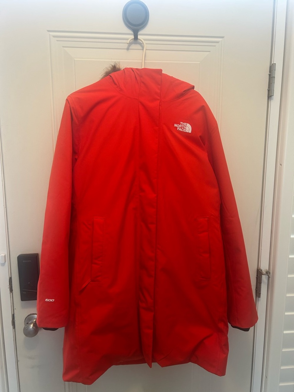 The North Face Bright Red Hooded Coat